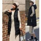 Oversized Padded Hooded Zip Vest