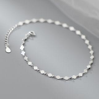 Disc Sterling Silver Anklet 1 Pc - S925silver - Silver - One Size