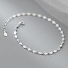 Disc Sterling Silver Anklet 1 Pc - S925silver - Silver - One Size