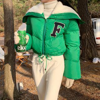 Dumble Sailor-collar Cropped Puffer Jacket