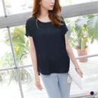 Short-sleeve Top Dark Blue - L