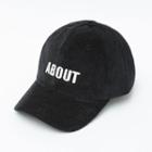 Letter Embroidered Corduroy Cap