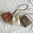 Set: Drawstring Bucket Bag + Pouch R789 - Brown - One Size