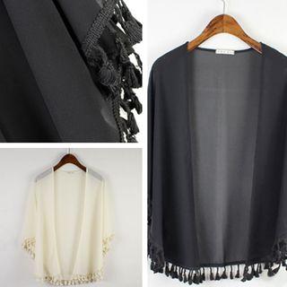 Tasseled Chiffon Jacket