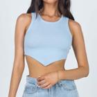Plain Asymmetrical Cropped Camisole Top