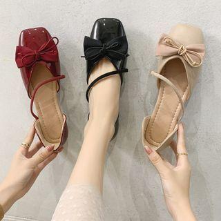 Bow Square Toe Sandals