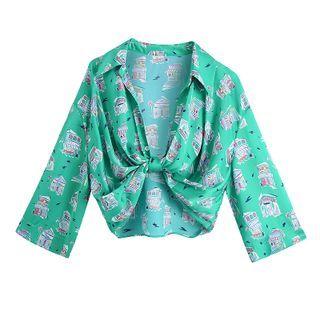 Printed Twisted Shirt