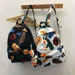 Floral Zip Backpack