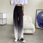 Gradient High-waist Wide-leg Pants