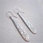 Embossed Alloy Drop Earring