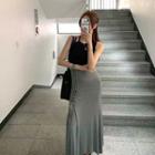 Maxi Lace-up A-line Skirt