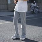 Straight-leg Plain Sweatpants