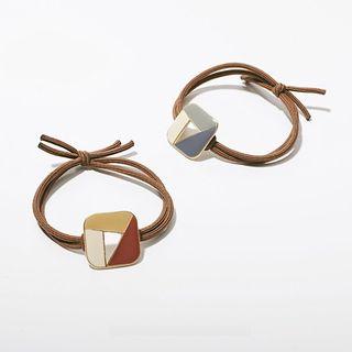 Colour Block Alloy Hair Tie