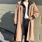 Mock Two-piece Single-breasted Coat