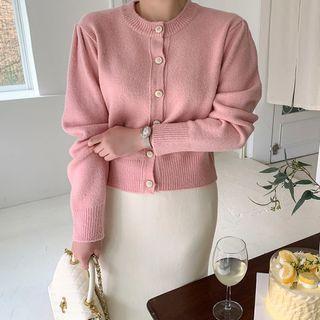 Round-neck Crop Cardigan