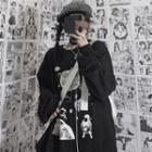 Astronaut Print Sweatshirt Black - One Size