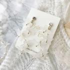 Translucent Resin Petal Dangle Earring 1 Pair - 925 Silver - Flower - One Size