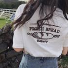 Bread Embroidered Short-sleeve T-shirt