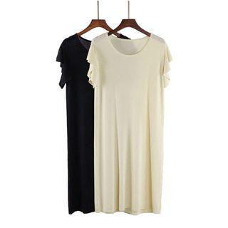 Round Neck A-line Dress