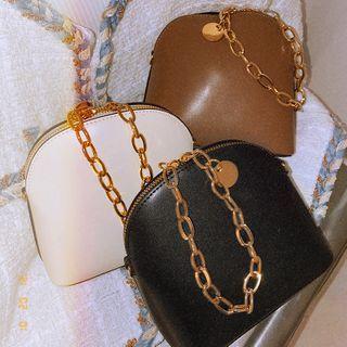 Chain-strap Mini Hand Bag With Strap