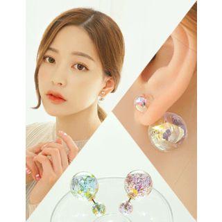 Patterned Ball Earrings