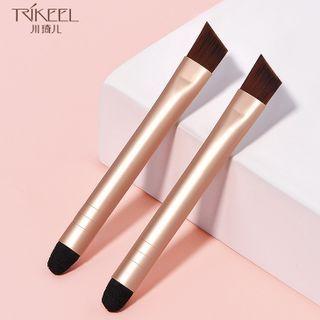 Set Of 3: Dual Head Eye Makeup Brush Set Of 3 - Gold - One Size