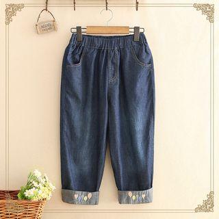 Balloon Embroidered Carpi Jeans