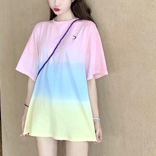 Short Sleeve Printed Tee Tee - One Size