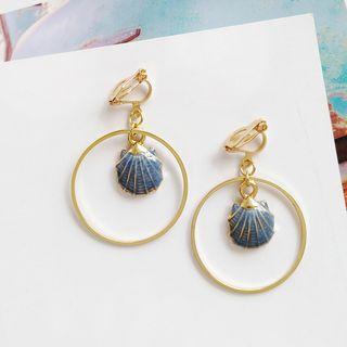 Shell Drop / Clip-on Earring