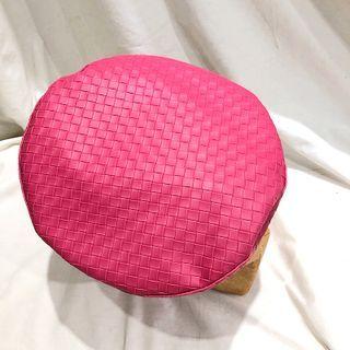 Faux Leather Plain Beret