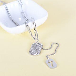 Numbering Pendant Necklace