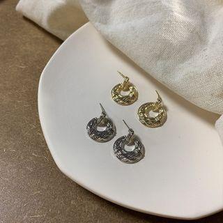 Hoop Drop Sterling Silver Ear Stud