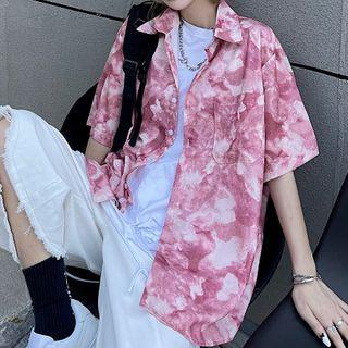 Short Sleeve Tie-dye Shirt