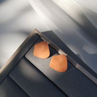 Geometry Stud Earring 1 Pair - Orange - One Size