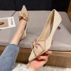 Bow Pointed-toe Shoes