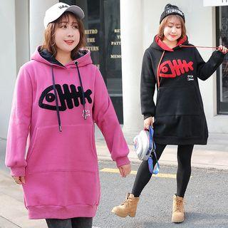 Fishbone Applique Hoodie