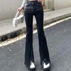High Waisted Boot-cut Jeans