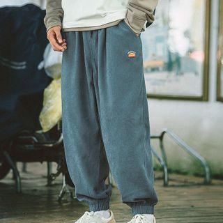 Logo Embroidered Harem Pants