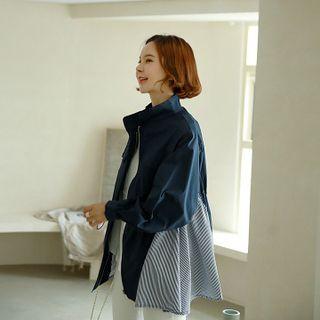 Stripe Panel Safari Jacket
