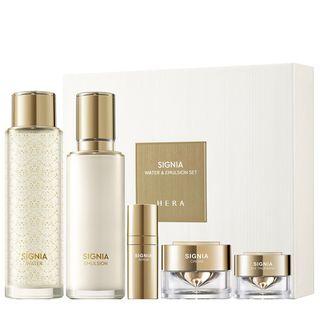 Hera - Signia Water & Emulsion Set: Water 180ml + Emulsion 150ml + Serum 10ml + Eye Treatment 5ml + Cream 10ml 5pcs