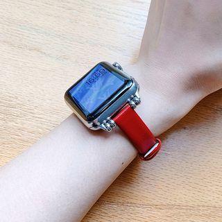 Genuine Leather Slim Apple Watch Strap