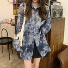 Tie Dye Shirt Tie Dyed - Grayish Blue - One Size