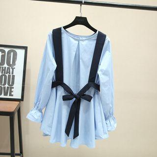 Set: Cropped Vest + Long-sleeve Top