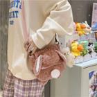 Fluffy Rabbit Themed Mini Crossbody Bag