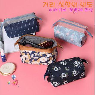 Printed Fabric Makeup Pouch