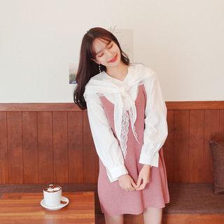 V-neck Sleeveless Knit Minidress