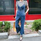 Set: Stripe T-shirt + Boot-cut Jumper Jeans