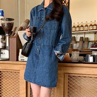 Denim Mini Shirt Dress