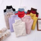 Turtleneck Knit Top In 12 Colors