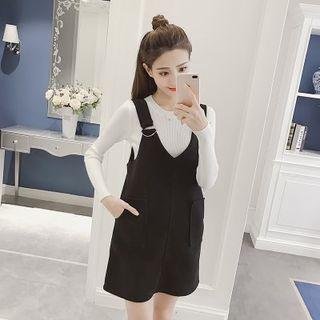 Set: Knit Pullover + Jumper Dress